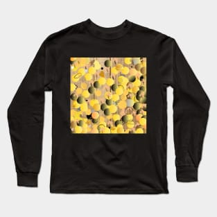 Floating Yellow & Black Circles, Mug, Mask, Pin Long Sleeve T-Shirt